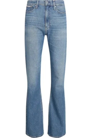 Calvin Klein Jeans, Dames, Blauw, W27, Katoen, Damesjeans van katoenmix