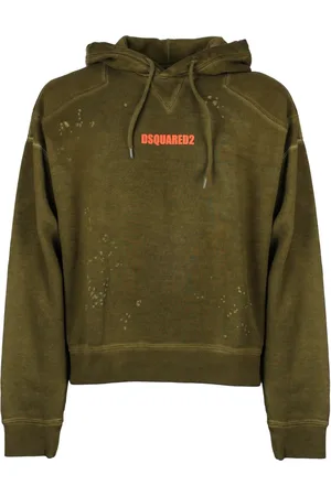 Dsquared2 Sweatshirts & Hoodies, Heren, Groen, M, Katoen, Italiaanse Sweatshirts