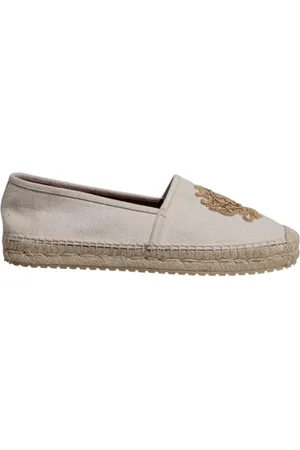 Dolce & Gabbana Schoenen, Heren, , 42 EU, Katoen, Geborduurde canvas espadrilles met rubberen zool