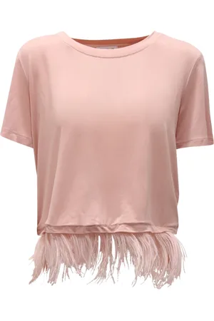 Dondup Tops, Dames, Roze, S, Italiaanse Gebreide Trui in Blauw