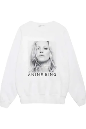 ANINE BING Sweatshirts & Hoodies, Dames, Wit, XS, Kate Moss Limited Edition Sweatshirt