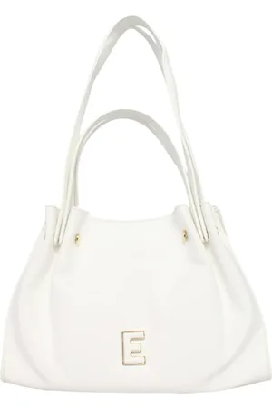 ERMANNO SCERVINO Tassen, Dames, Wit, ONE Size, Leer, Tote tas van imitatieleer met logo