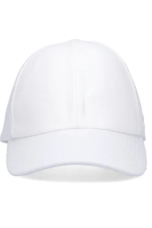 Courrèges Accessoires, Dames, Wit, M, Katoen, Witte Baseballpet met Logo Patch