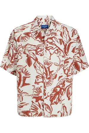 JACK & JONES Overhemden, Heren, Veelkleurig, XL, Bedrukte Oversized Shirt