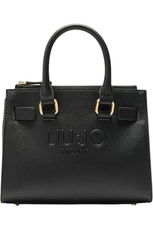 Liu Jo Tassen, Dames, Zwart, ONE Size, Leer, Eco-leren handtas met verstelbare band