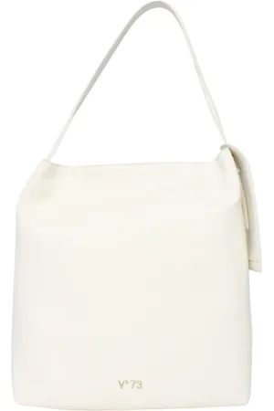 V°73 Tassen, Dames, Wit, ONE Size, Leer, Dames tas van imitatieleer met voorlogo