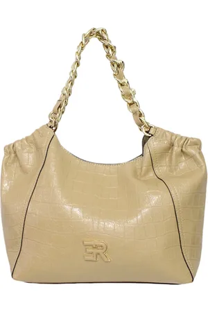 ERMANNO SCERVINO Tassen, Dames, , ONE Size, Leer, Tote tas van imitatieleer met voorlogo