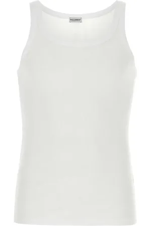 Dolce & Gabbana Tops, Heren, Wit, L, Katoen, Intieme Ondergoed Collectie