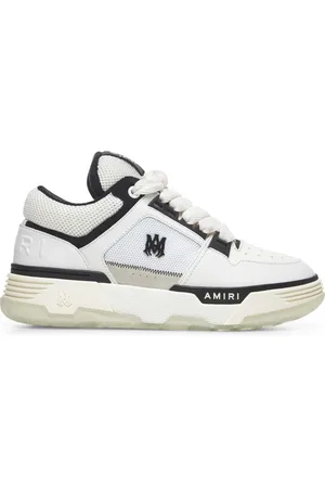 AMIRI Schoenen, Heren, Wit, 42 EU, Leer, Witte Sneakers met Stervormige Perforaties