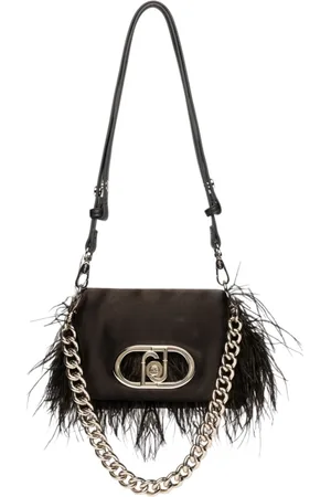 Liu Jo Tassen, Dames, Zwart, ONE Size, Leer, Crossbodytas van imitatieleer met voorlogo