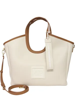 V°73 Tassen, Dames, , ONE Size, Leer, Maxi tas van imitatieleer met voorlogo