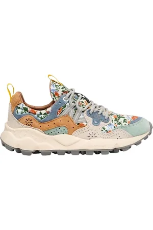 Flower Mountain Schoenen, Dames, Veelkleurig, 37 EU, Suède, Sneakers van technische stof en suède