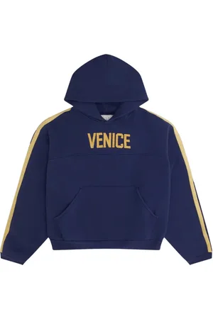 ERL Sweatshirts & Hoodies, Heren, Blauw, L, Navy Hoodie met Zak