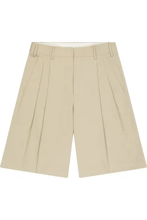 LANEUS Korte broeken, Heren, , S, Katoen, Gabardine double pence bermuda