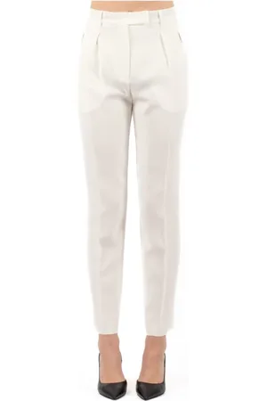 Max Mara Broeken, Dames, Wit, XS, Elegante Studio Broek