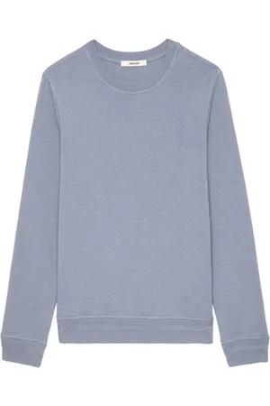 Zadig & Voltaire Sweatshirts & Hoodies, Heren, Grijs, L, Katoen, Stijlvolle Katoenen T-shirt