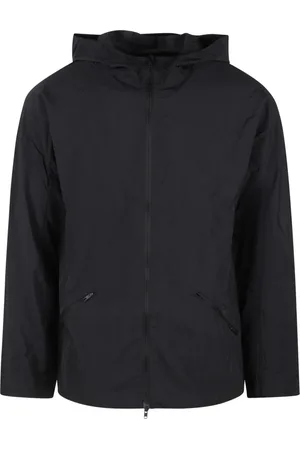 Y-3 Jassen, Heren, Zwart, S, Nylon, Nylon hardloopjack met capuchon