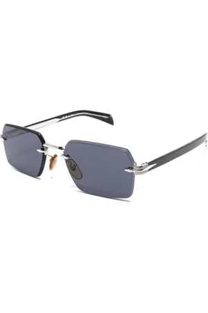 DB EYEWEAR BY DAVID BECKHAM Accessoires, Heren, Grijs, 56 MM, Grijze zonnebril, veelzijdig en stijlvol
