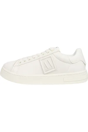 Armani Exchange Schoenen, Heren, Wit, 41 EU, Leer, Ecopelle Sneakers met Logo Detail