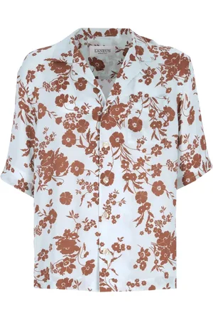 LANEUS Overhemden, Heren, Veelkleurig, M, Boxy bowling shirt