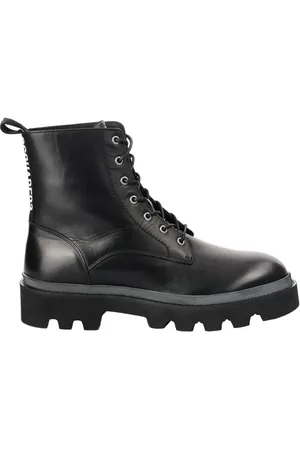 Dsquared2 Schoenen, Heren, Zwart, 42 EU, Leer, Stijlvolle Enkellaarzen