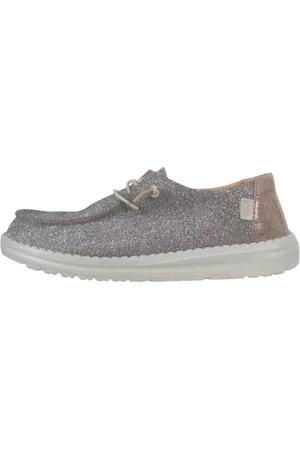 Hey dude Schoenen, Dames, Grijs, 39 EU, Glitter Slip-On Sneakers