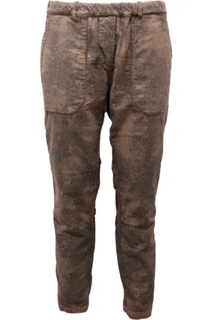 BOB der Bär Broeken, Heren, Bruin, L, Omkeerbare ribfluwelen broek Turn 562 tabak