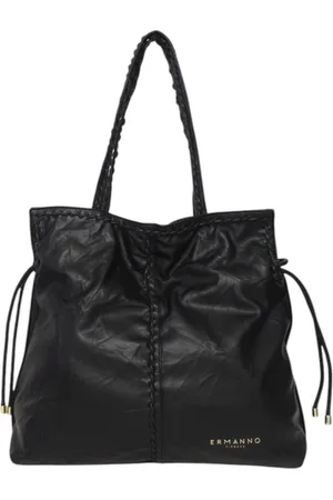 ERMANNO SCERVINO Tassen, Dames, Zwart, ONE Size, Leer, Tote tas van imitatieleer met verstelbare band
