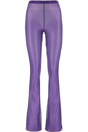 Oseree Broeken, Dames, Paars, L, Nylon, Stijlvolle Broek voor een Modestatement