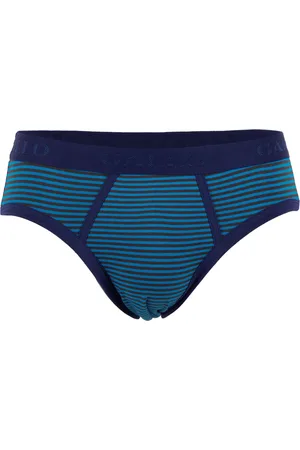 Gallo Ondergoed, Heren, Veelkleurig, S, Katoen, Bruine katoenen herenslips met Windsor strepen