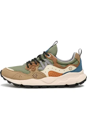 Flower Mountain Schoenen, Heren, Veelkleurig, 43 EU, Eco-suede and technical fabric sneakers Yamano 3 MAN Kaiso