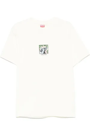 Kenzo Tops, Heren, Wit, L, Witte Crew Neck T-shirts en Polos