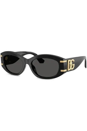 Dolce & Gabbana Accessoires, Dames, Zwart, 55 MM, Dg 4502 50187 Zonnebrillen