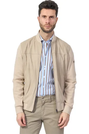 Bugatti Jassen, Heren, , L, Polyester, Jas met Gebreide Mouwen