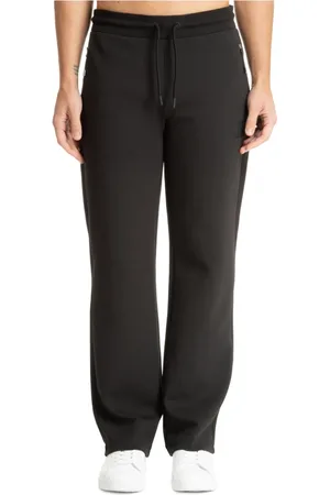 EA7 Broeken, Heren, Zwart, M, Katoen, Elastische taille joggers in effen kleur