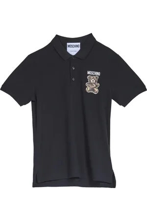 Moschino Tops, Heren, Zwart, XL, Katoen, Adrian Beer Polo Shirt Zwart