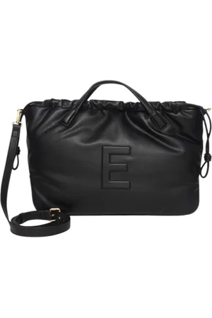 ERMANNO SCERVINO Tassen, Dames, Zwart, ONE Size, Leer, Tote tas van imitatieleer met verstelbare band