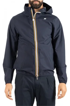 K-Way Jassen, Heren, Blauw, XL, Stijlvolle Lichtgewicht Jas