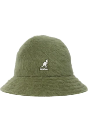 Kangol Accessoires, Dames, Groen, S, Nylon, Angora Bucket Hat Casual Unisex