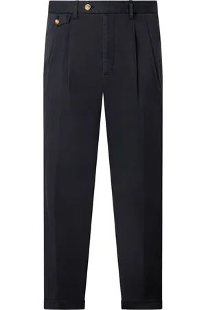 Liu Jo Broeken, Heren, Blauw, XS, Katoen, Blauwe Comfort Fit Broek Elegante Details