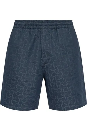 Givenchy Korte broeken, Heren, Grijs, W30, Katoen, Monogram Shorts