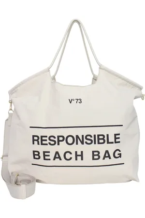 V°73 Tassen, Dames, Wit, ONE Size, Leer, Shopper tas van imitatieleer met logo