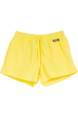 Moschino Badkleding, Heren, Geel, XL, Nylon, Gele Smiley Strand Boxershorts
