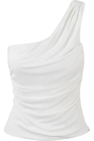 Alberta Ferretti Tops, Dames, Wit, S, Sleeveles Top