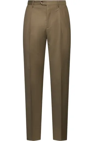 Etro Broeken, Heren, , S, Wol, wollen broek met sluiting aan de voorkant