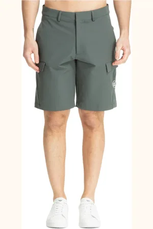EA7 Korte broeken, Heren, Groen, M, Casual Bermuda Shorts met Zakken