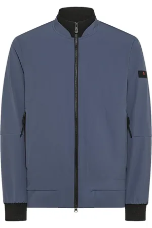 Peuterey Jassen, Heren, Blauw, M, Grijze Sportieve Windbreaker Jas