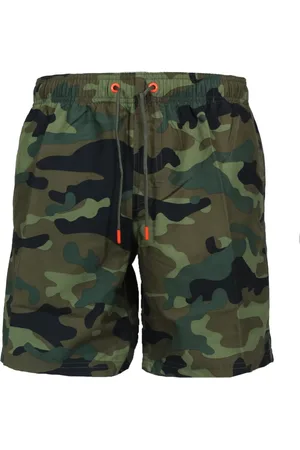 Sundek Badkleding, Heren, Groen, S, Polyester, Gestreepte polyester zwembroek