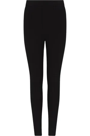 Armani Exchange Broeken, Dames, Zwart, S, Katoen, Zwarte elastische leggings