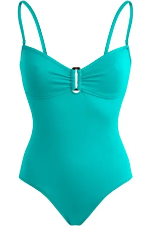 Vilebrequin Badkleding, Dames, Groen, XL, Effen badpak voor dames